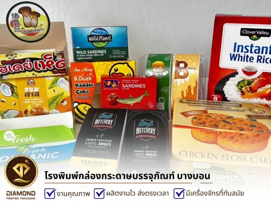 รับผลิตกล่องบรรจุภัณฑ์